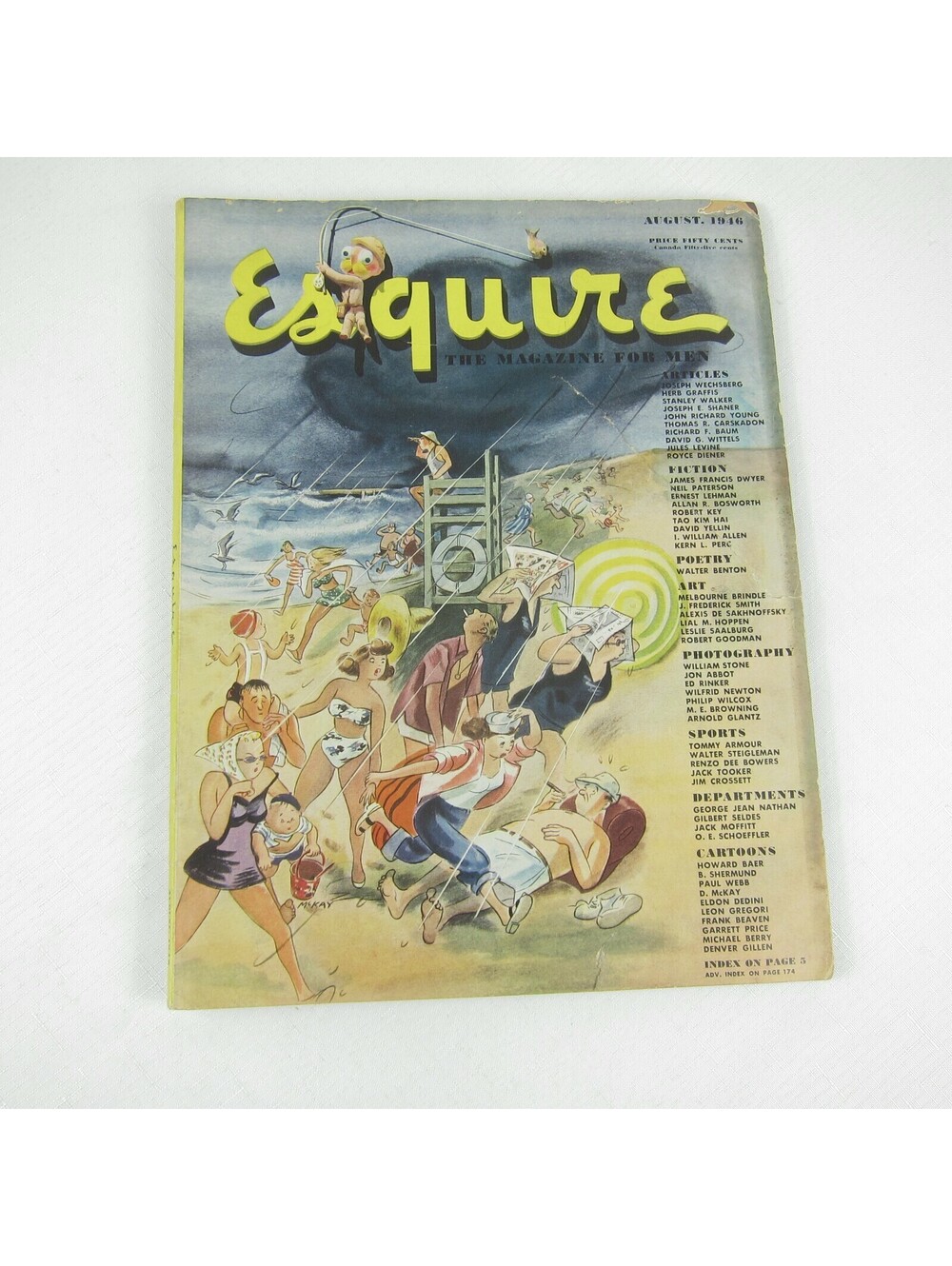 Vintage Esquire Magazine August 1946 Vivien Leigh, Arlene Dahl & Duke Ellington